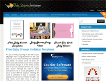 Tablet Screenshot of freebabyshowerinvitationtemplates.org